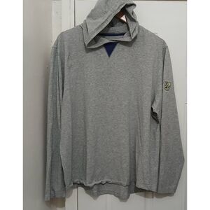 B draddy mens large longsleeve tshirt gray hoodie pullover